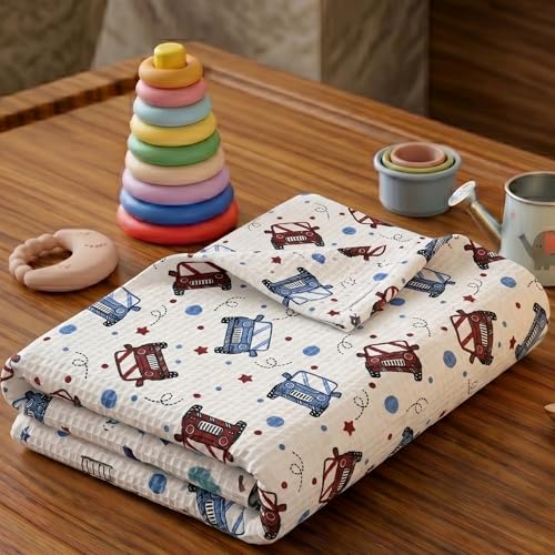 Image of Mafatlal Coo Coo 100% Cotton Kids Bath Towel (147x73 cm) | 250 GSM | Soft, Lightweight & Quick-Dry | Fun Cartoon Print | Multicolor | Perfect for Everyday Use | Pack of 1