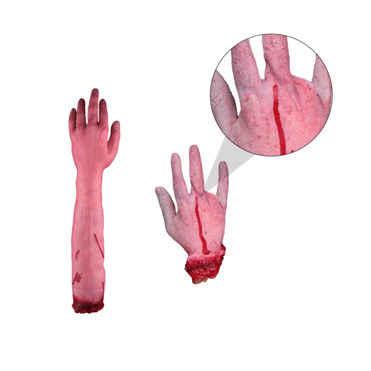 Artibetter 4piezas Juguete De Broma De Halloween Mano y Rotos Falsa para Fiesta De Terror Accesorios De Disfraz y Bromas Divertidas