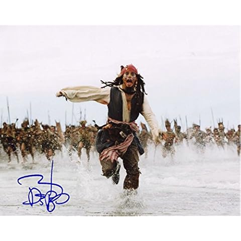 Johnny Depp - Pirates Autograph Signed 8 x 10 Photo Cover