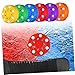 BESTonZON 6pcs Colored Roller Hockey Pucks Training for Practice for Street Hockey Skills Development