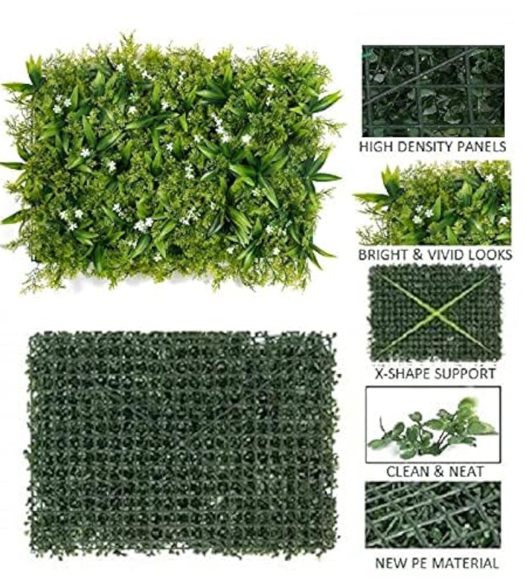 Artificial Wall Grass for Home Decoration, Vertical Garden
