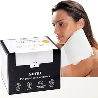Sima - Toallas faciales desechables para seca...
