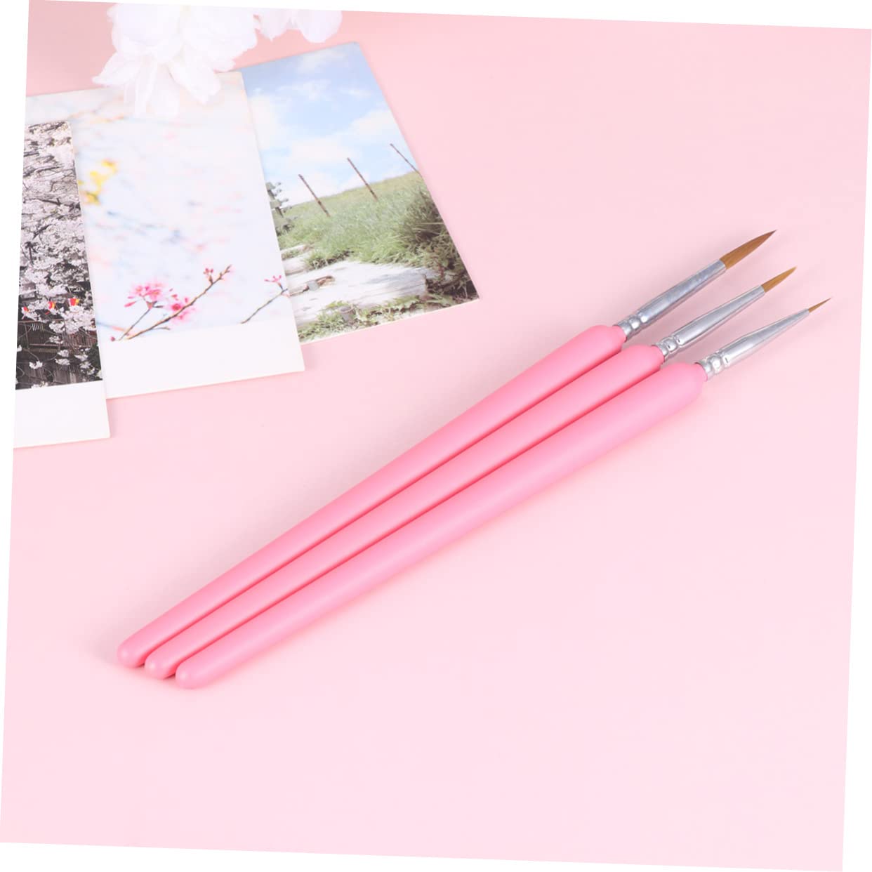 STOBOK 3juegos Pinceles De Pelo De para Pintura Detallada Pinceles para Acuarela y Óleo para Artistas y Estudiantes