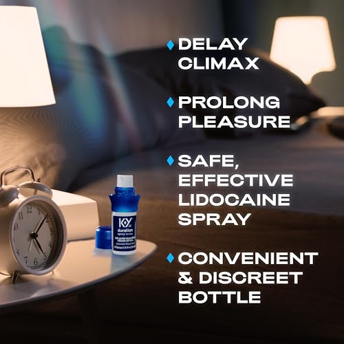 duration spray for men k-y male genital desensitizer numbing spray to last longer 016 fl oz 36 sprays made with lidocaine to help men last longer in bed