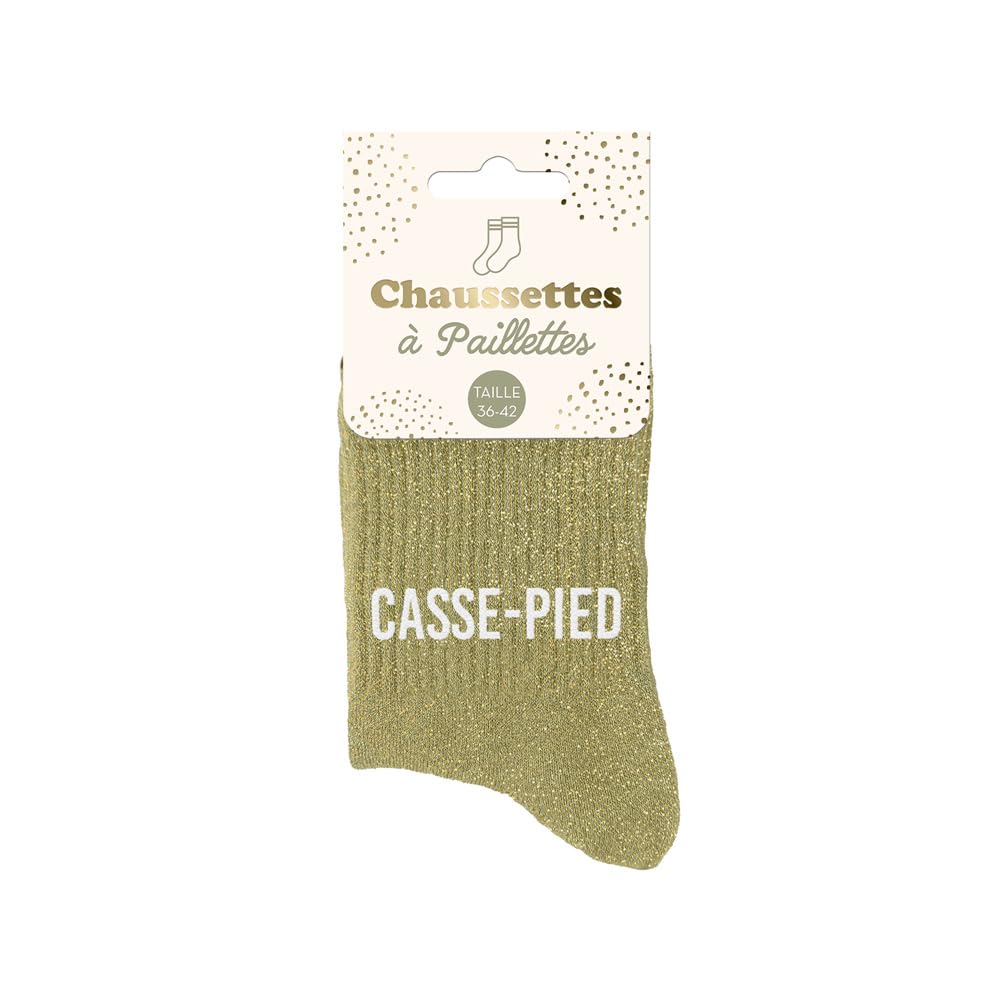 STC Sequined socks, Multicolored, M
