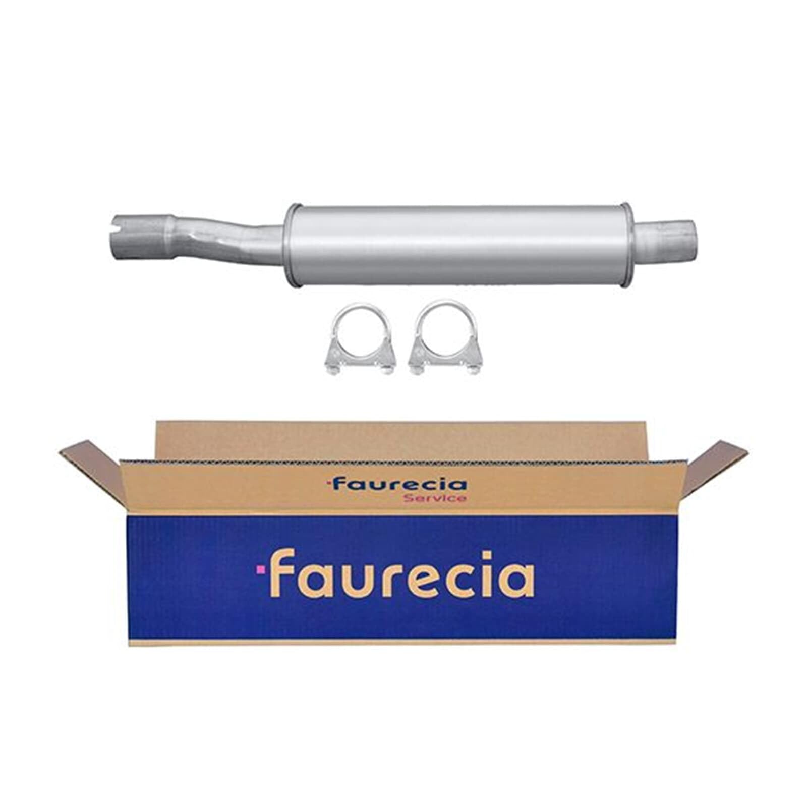 HELLA 8LB 366 020-701 Vorschalldämpfer - Easy2Fit Kit - vorne - einteilig - Set mit Anbauteilen | 8LB 366 020-701 Kompatibel mit Barchetta (183_)