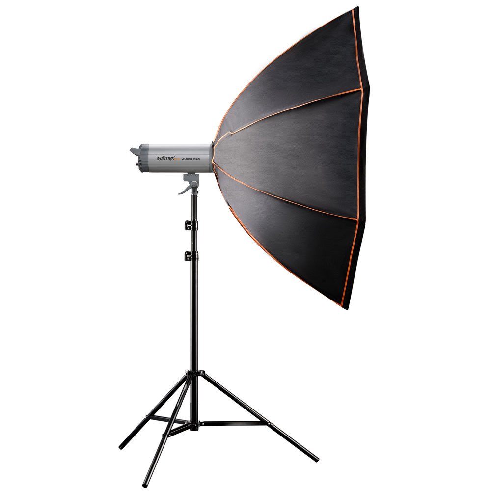 Walimex Pro Octagon Softbox PLUS Orange Line 120 cm diameter voor pro&K