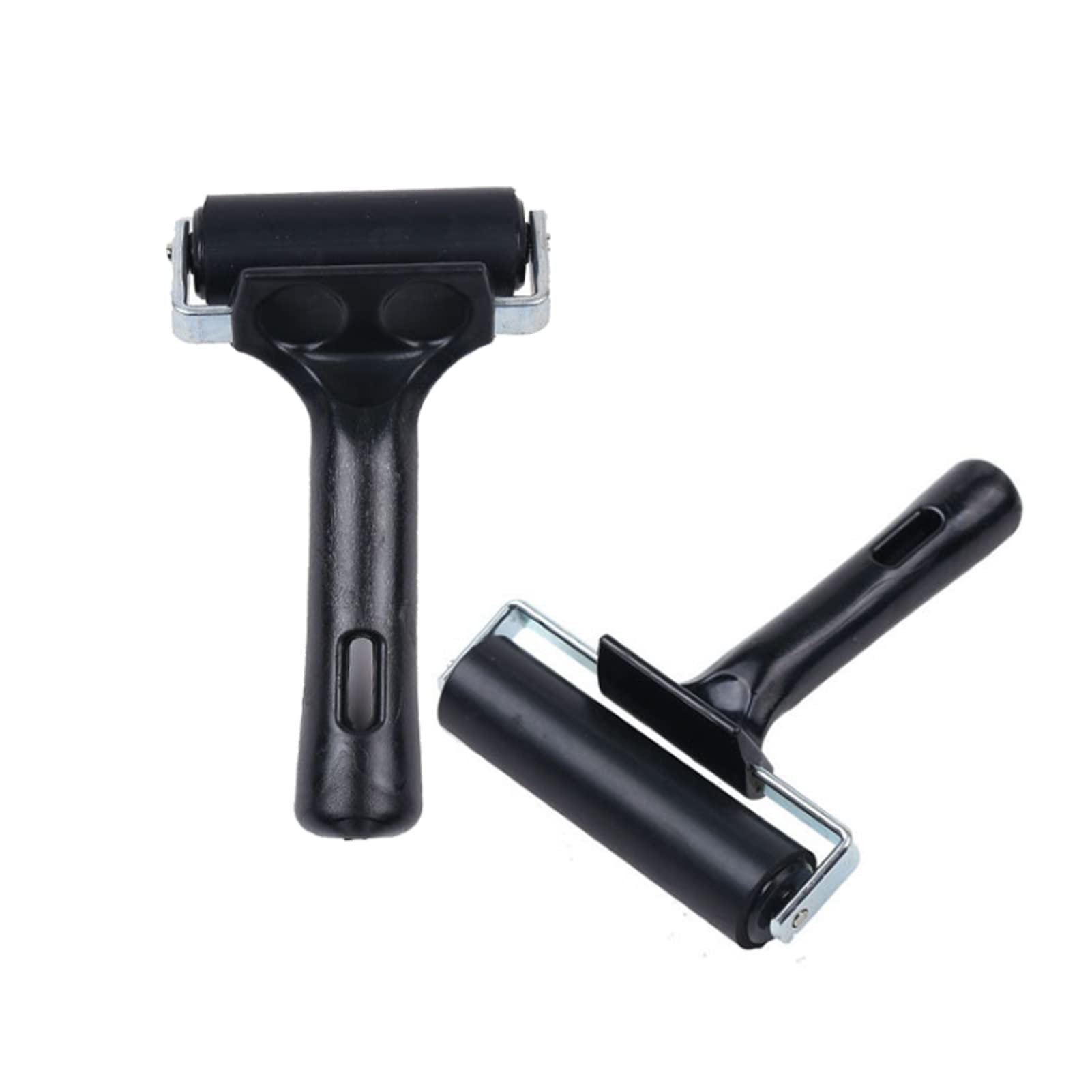 DAYONG 2 Ps Rubber Roller, Soft Rubber Roller Brayers for Printmaking Stamping Wallpaper Gluing Application.10cm and 15cm