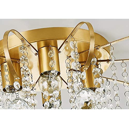Éclairage de lustre à chasse cristal K9 plafonnier compact - 5