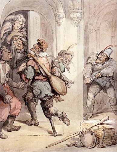 Lienzo de Giocatori itineranti Rowlandson para decorar tu salón con arte clásico de 60x90cm