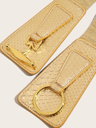 Women's Vintage Wide Elastic Waist Belt for ladies Jeans Dress3