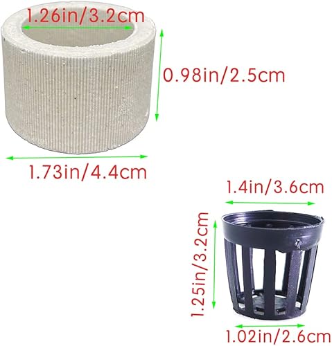 Miniatura 2 de 6 anillos de cerámica antiflotantes para plantas de acuario, anillos fijos para plantas acuáticas, paisaje de acuario, fijación de plantas de