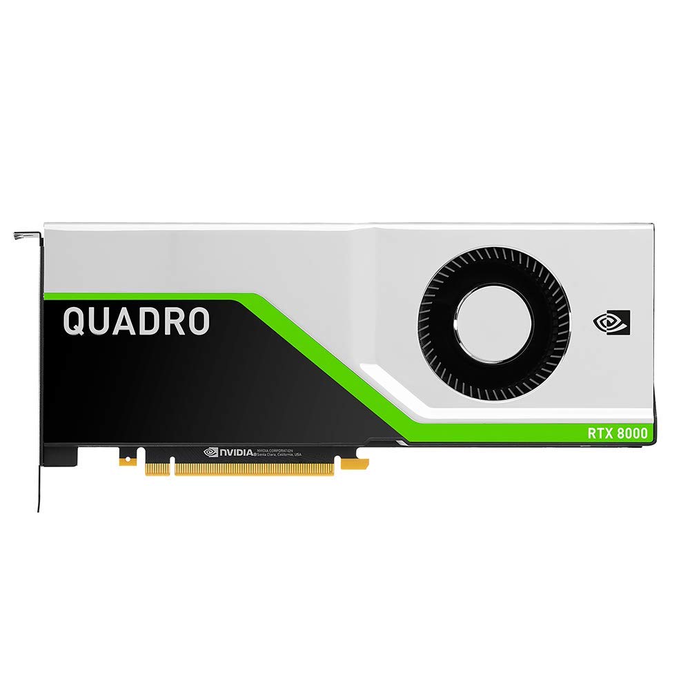 PNY NVIDIA Quadro RTX 8000, Black, Green, Silver (VCQRTX8000-PB