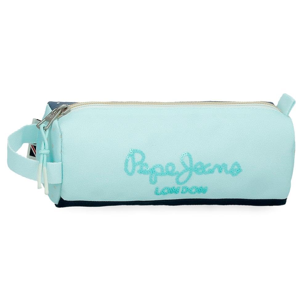 Pepe Jeans Dalma Estuche Redondo Azul 22x8,5x8 cms Poliéster by Joumma Bags
