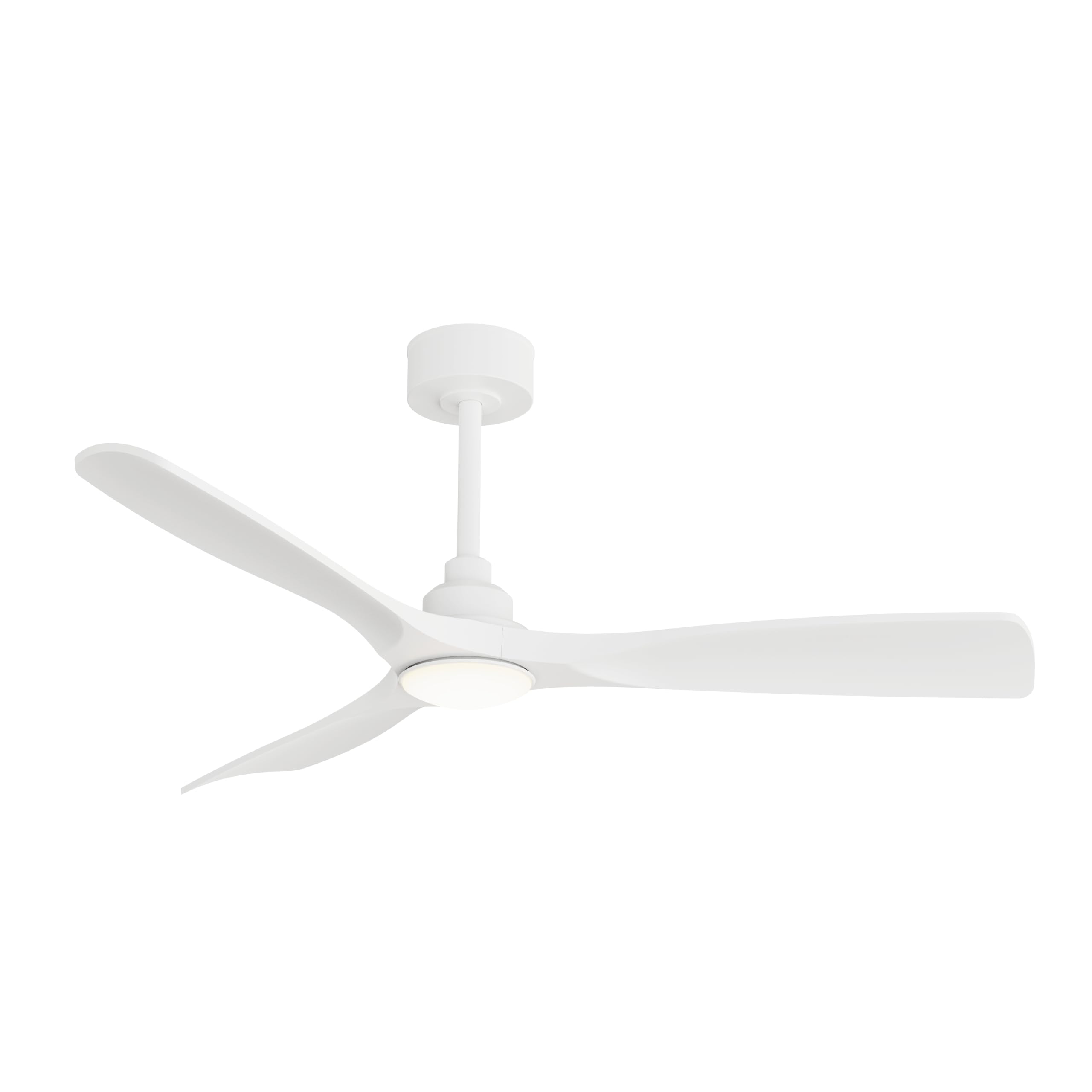 Sulion Ventilador de Techo con Luz LED CARLA L- Motor DC - Blanco - 20-32m² - ∅132 cm - IP44