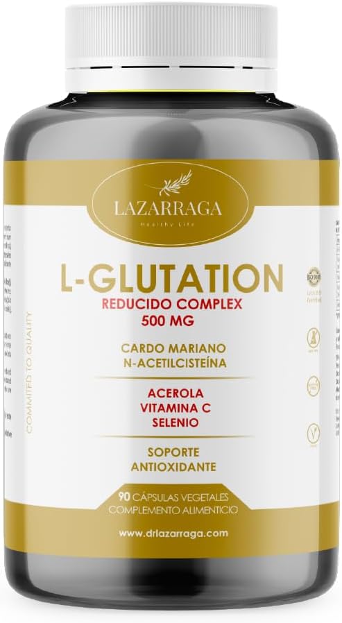 Glutathion 500 mg gereduceerd tot 98% met NAC N-acetylcysteïne + mariadistel + vitamine C + acerola + selenium | 90 capsules