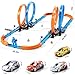 MSKOLER Car Race Track Sets for Kids 3 4 5 6 7 8 9 Years Old - Toy Car Track Set for Boys 3-5 6-8 8-12, Racing Game with 4 Small Cars, Boys Toy, Gifts for Boys Girls 3-8