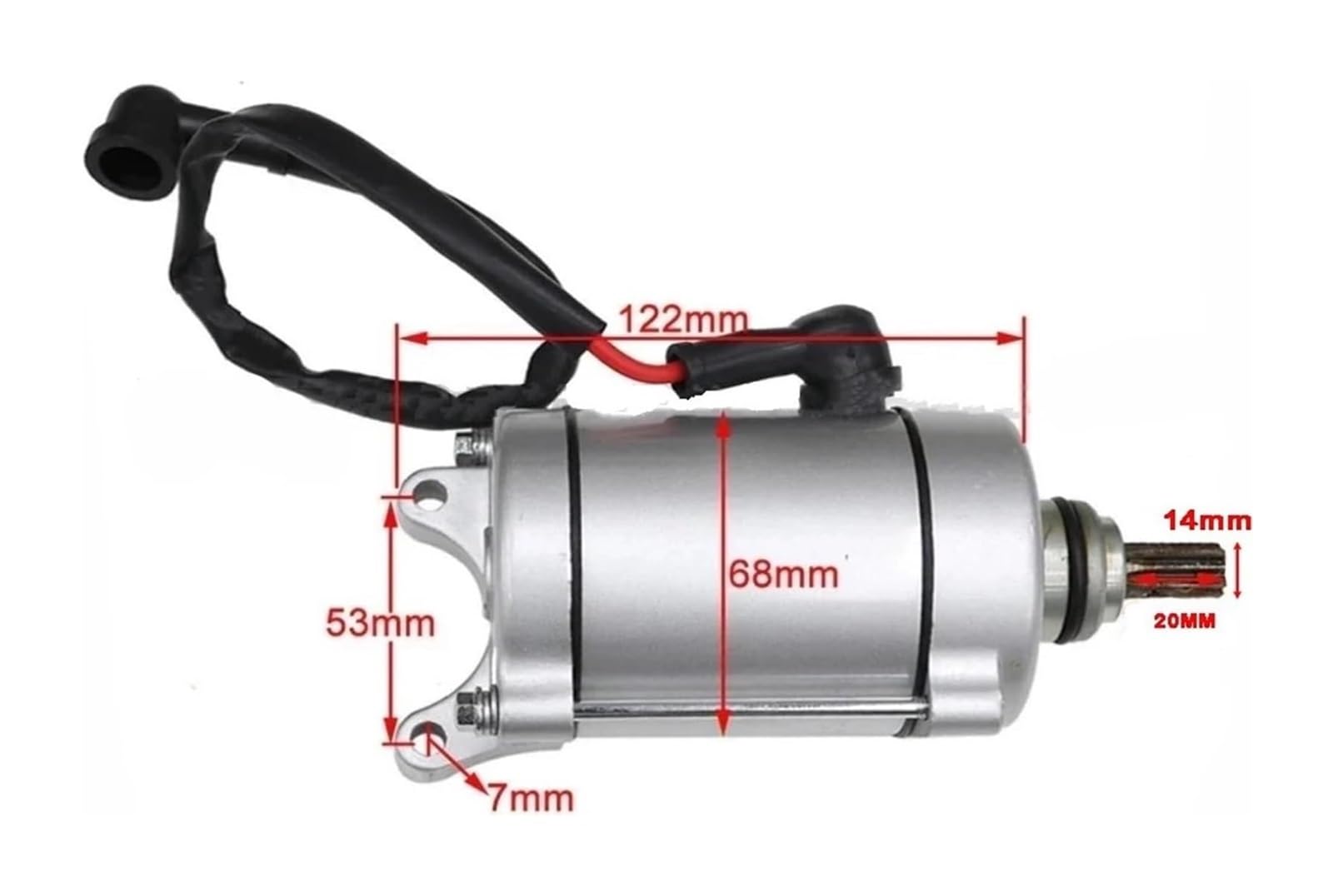 Motor Generador para Zongshen 250 ATV Piezas De Motor Refrigerado por Aire Ciclomotor Scooter ATV CG200 / CG250 9T 11 Dientes Arranque De Motor(Water Cooled 9T)