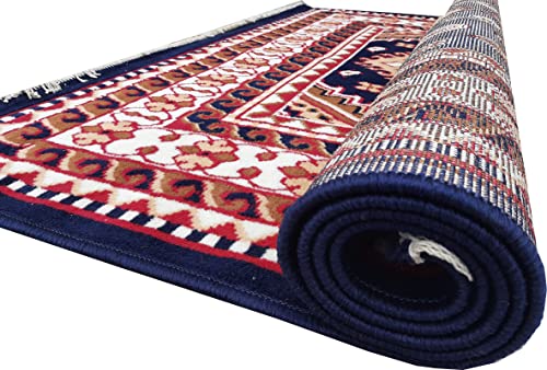 Image of Home Decore Acrylic Carpet for Your Living Room & Drawing Room Aywhere in Your Home (150x210 Blue Colour)- 5x7 Feet