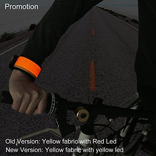 Acxeon Confezione da 2 bracciali a LED riflettenti...