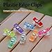 Multicolor Sewing Clips Set, 30 Pack Plastic Edge Clamps, Quilting Fabric Holder Clips with Metal Grip, Assorted Colors (Red)