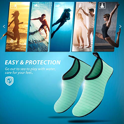 Image of SIMARI Water Shoes for Women Men Swim Aqua Socks Beach Pool Essentials Barefoot Surf River Boat Kayak Sea Yoga Sand Exercise Sport Accessories Breathable Quick-Dry Adult Youth Kid Size SWS001