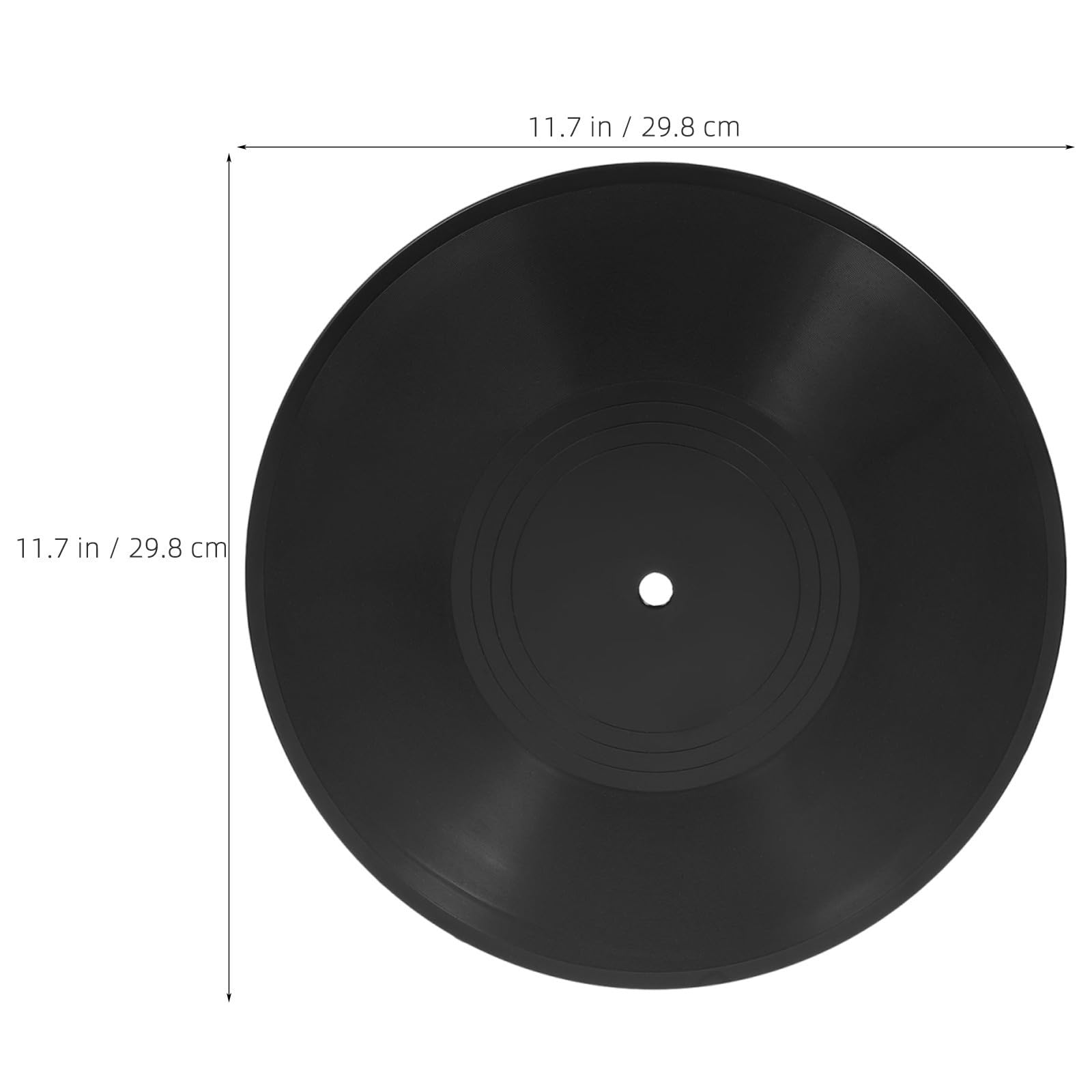 12 Piezas Disco de Vinilo Estilo Retro Vintage para Adorno de Pared para Sala de Sonido o Fiesta Temática Rock