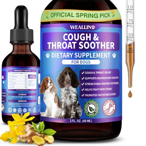 WEALLIN Dog Cough Treatment Support for Dogs - Dog Cough Care Natural Solution for Cough Natural Dog...