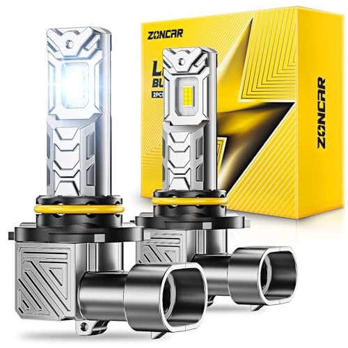 Image of 9005 LED Bulbs 64000LM 6500K White Real 1:1 Size To HB3 Bulbs, Plug N Play, 60000hour Long Lifespan, Pack of 2