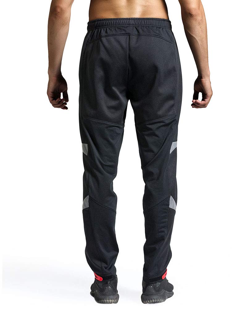 Pantaloni da Ciclismo con Cuscino Imbottito da Uomo Sportivi Antivento Traspirante Confortevole Invernali