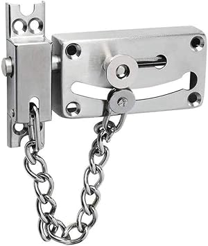 Bolt Sliding Door Lock, Door Lock Bolt, Door Lock Bolts, Latches Bolts Slide Gate Latches Safety Door Lock with Anti-Theft Chain