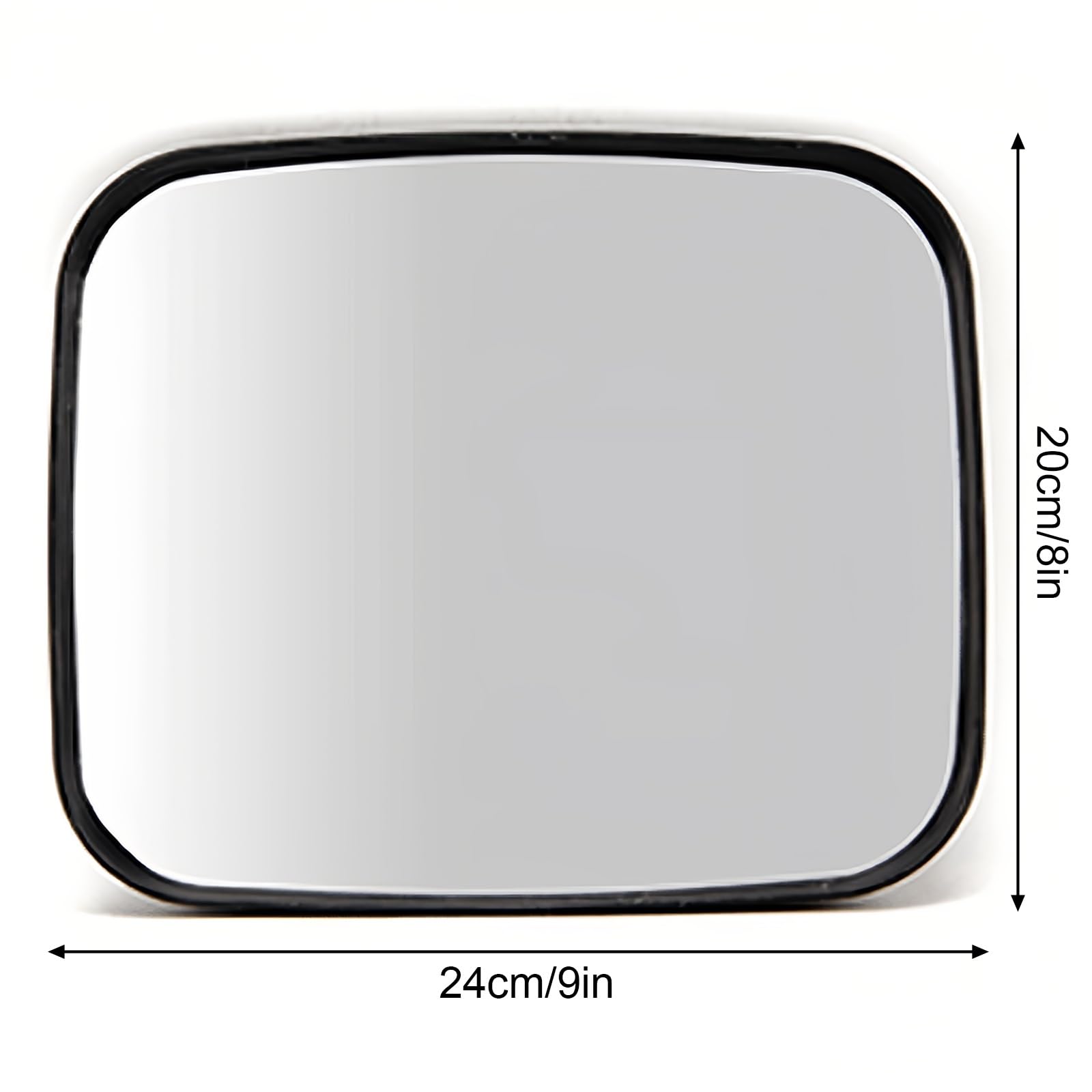 Espejo Curvo de Seguridad, Espejo Convexo Acrílico de Gran Angular, Espejo Parabólico para Dormitorio, Soporte Ajustable para Vigilancia en Garaje, Almacén y Oficina(20 * 24cm/8 * 9in)
