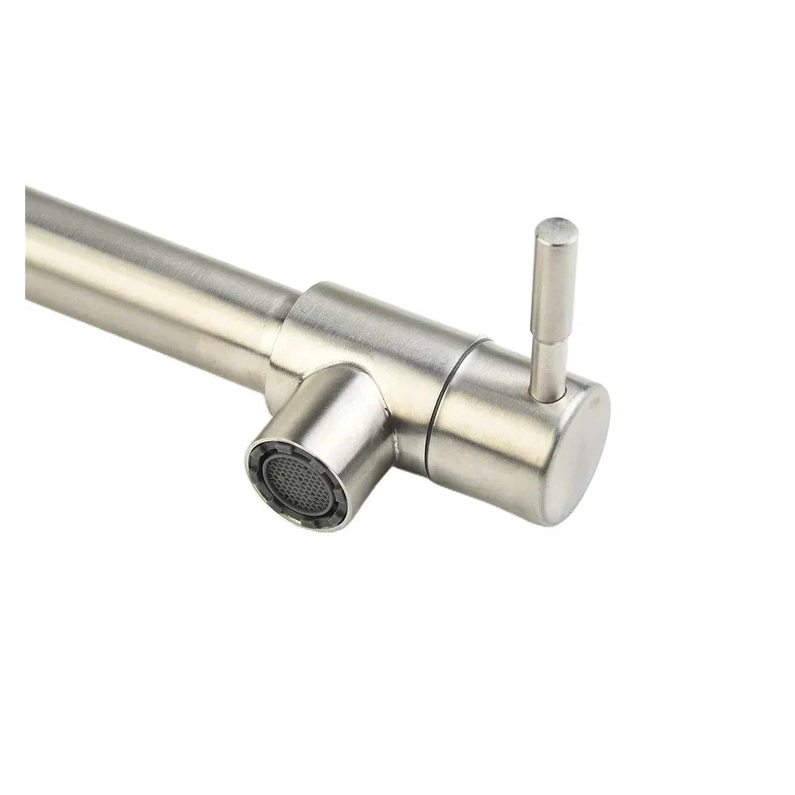 Grifo de Cocina montado en la Pared de latón con un Solo Orificio, Soporte Doble montado en la Pared, Grifo Plegable for llenado de ollas, Giratorio y Plegable