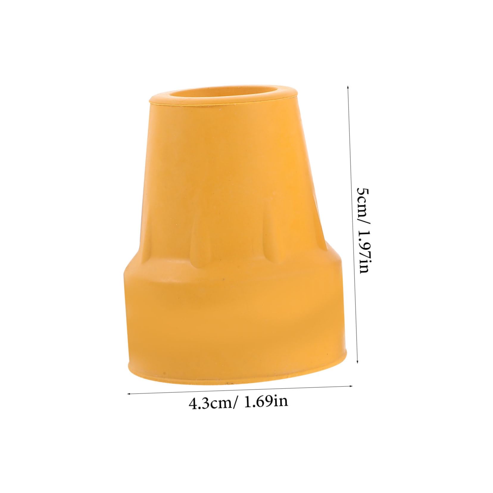 FOMIYES 4Pcs Nonskid Crutch Replacement Tips Durable Cane Tips for Enhanced Stability Wear Design for Walking Canes Crutches Essential Crutch Accessories