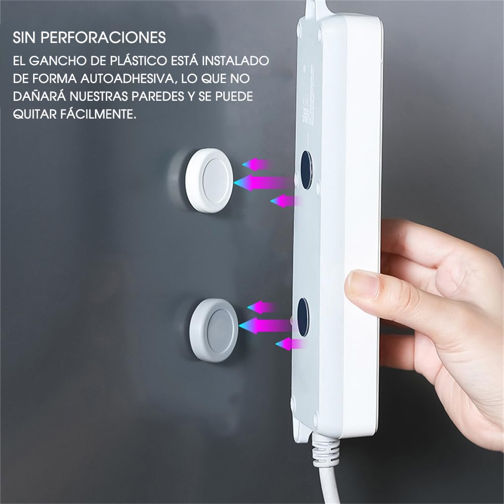 Supporti Magnetici Per Telecomando - 6 Pezzi Adesivi Neri