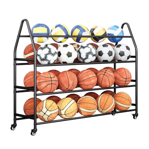 �{�[�����[���b�N �o�X�P�b�g�{�[�����b�N 4�i�{�[�����������N ��e�� �S���t���[���AA�t���[���\���A�T�b�J�[���[���b�N �K���[�W�X�|�[�c���[�I�[�K�i�C�U�[�X�A��]�L���X�^�[�t�� �g�ݗ��ă��b�N ���� �ȃX�y�[�X(Black,99*38*110cm)