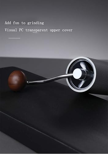 Miniatura 9 de NUEVO Hero - Molinillo de café manual con rebabas cónicas de acero inoxidable CNC, ajuste interno ajustable, posición de doble rodamiento, café de