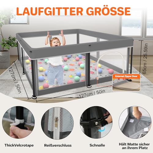 Parc de jeu pliable bébé pour sécuriser les tout-petits