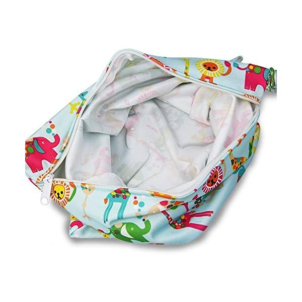 iZiv Baby Wasserdichte Wiederverwendbare Wet Dry Bag, Wickeltasche, Neoprenanzug-Tasche, Wasserdichte Waschbare Hängende… – Bild 8