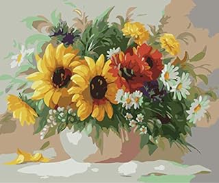 Painting by Numbers for Adult, DIY Canvas Oil Painting Kit for Kids with Paint Brushes Acrylic Pigment Drawing Paintwork 16x20inch Without Frame(Boat)