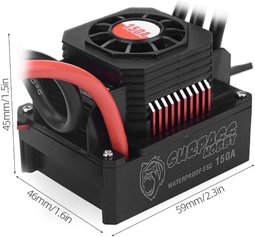 Miniatura 8 de GoolRC Controlador de velocidad eléctrico impermeable ESC sin escobillas de 150A para camión todoterreno de 18 RC