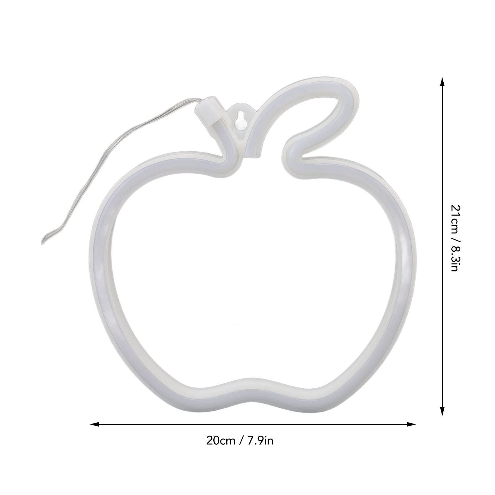 Lampada da notte al neon a LED, insegna al neon con frutta