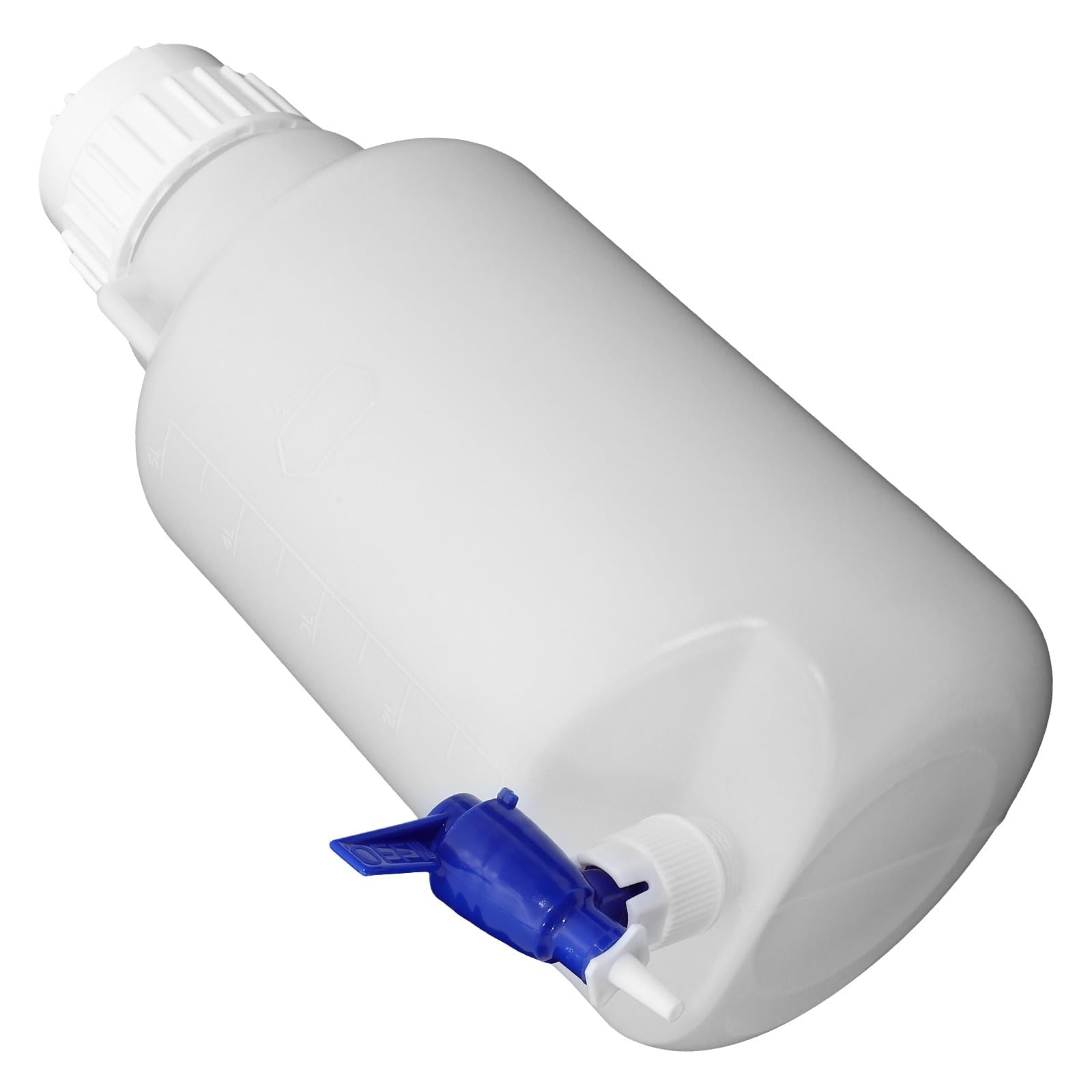 SOLUSTRE Dispenser Acqua Bianco per Scuola con Rubinetto, Contenitore Grande in Pe Compatto e Ben Rifinito, Resistente alla Rottura per Acqua Potabile Sicura