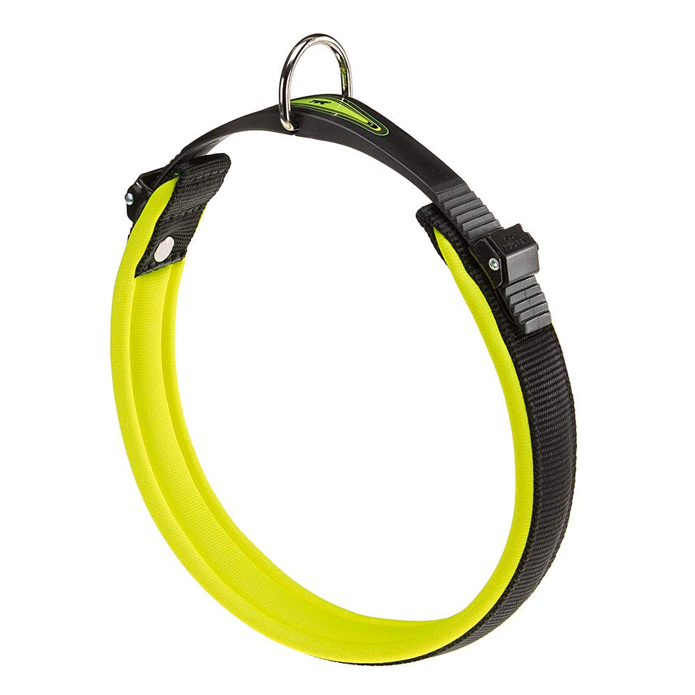Ferplast Ergofluo Dog Collar, 52-60 cm, Green
