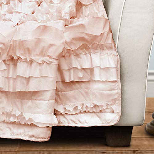 Lush Decor Lush Décor Belle Throw, 60 inch x 50 inch, Pink Blush, 60" X 50", 60 Inches x 50 Inches - Image 3