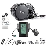 BAFANG e-Bike Mittelmotor 250W 360 BBS01B, Elektrofahrrad Umrüstsatz mit wasserdichtem Dispaly für Frauen Männer, Kurbelantrieb Ebike Converter DIY Kit Hybrid Pedelec Bike Kit