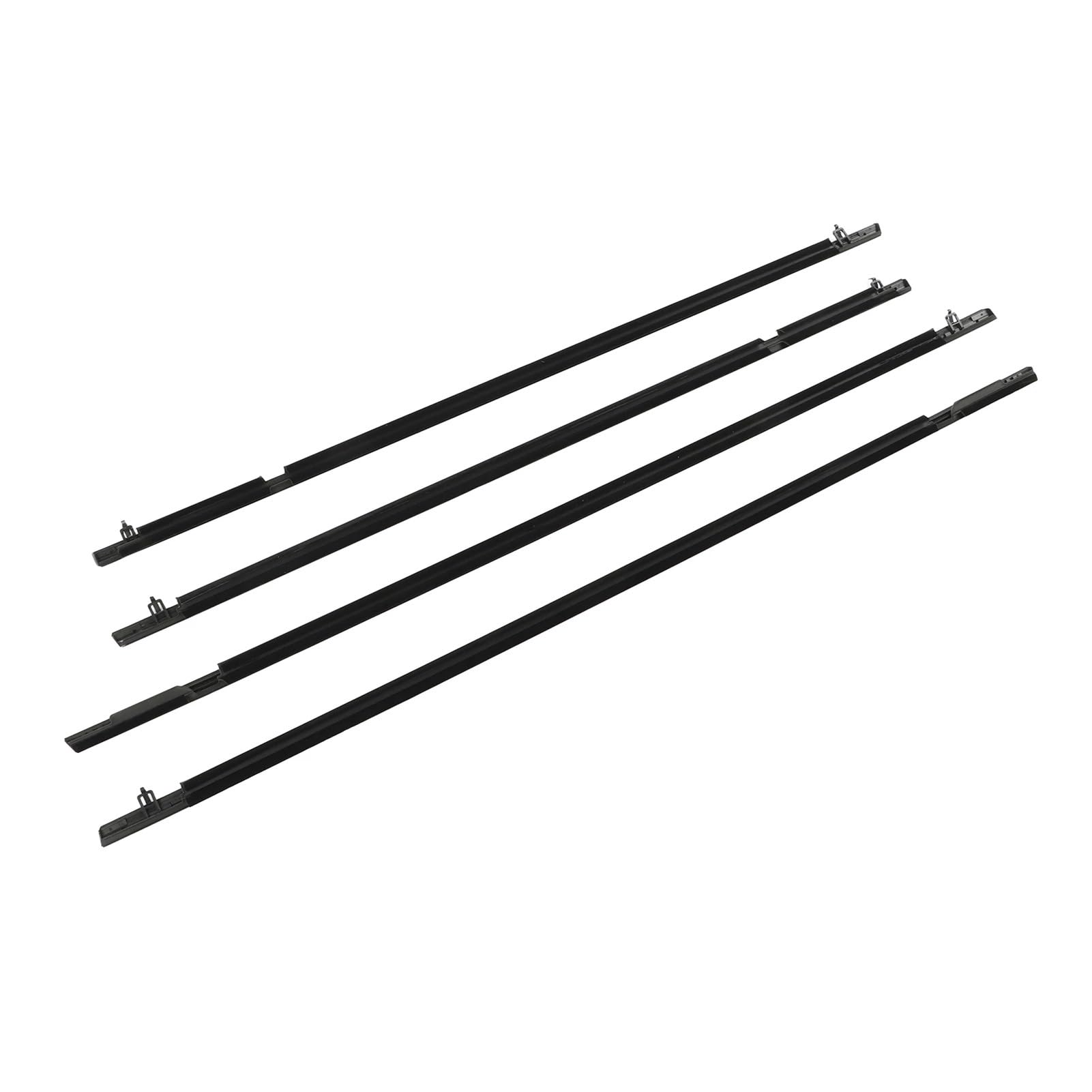 Dzopxiao One Color 4Pcs Car Window Strip A-02Wsa1301abk Window Belt Strip Compatible For Sedan 2006-2011 72410-Sna-A01