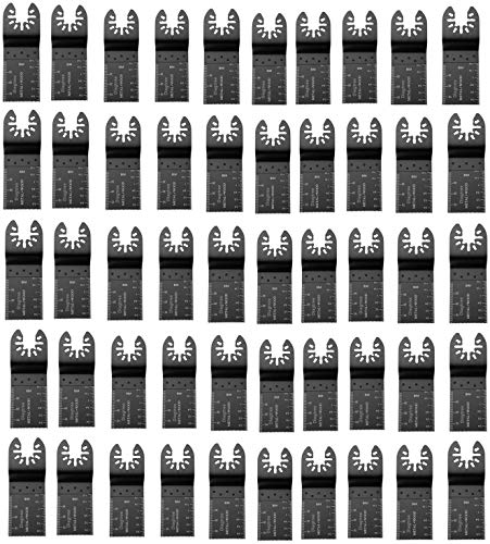 Diagtree 50Pack Bi-Metal oscillating Tool Blade, Diagtree Multitool Blade Oscillating Multi Tool Quick Release Saw Blades for Fein, Dremel, Dewalt, Craftsman, Ridgid, Makita, Milwaukee, Rockwell by Diagtree - Used condition - US$47.76