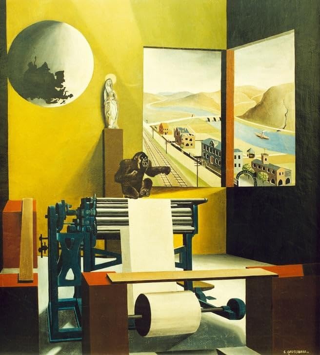 Peinture murale Maschinensaal toile abstraite décoration murale 60x90cm