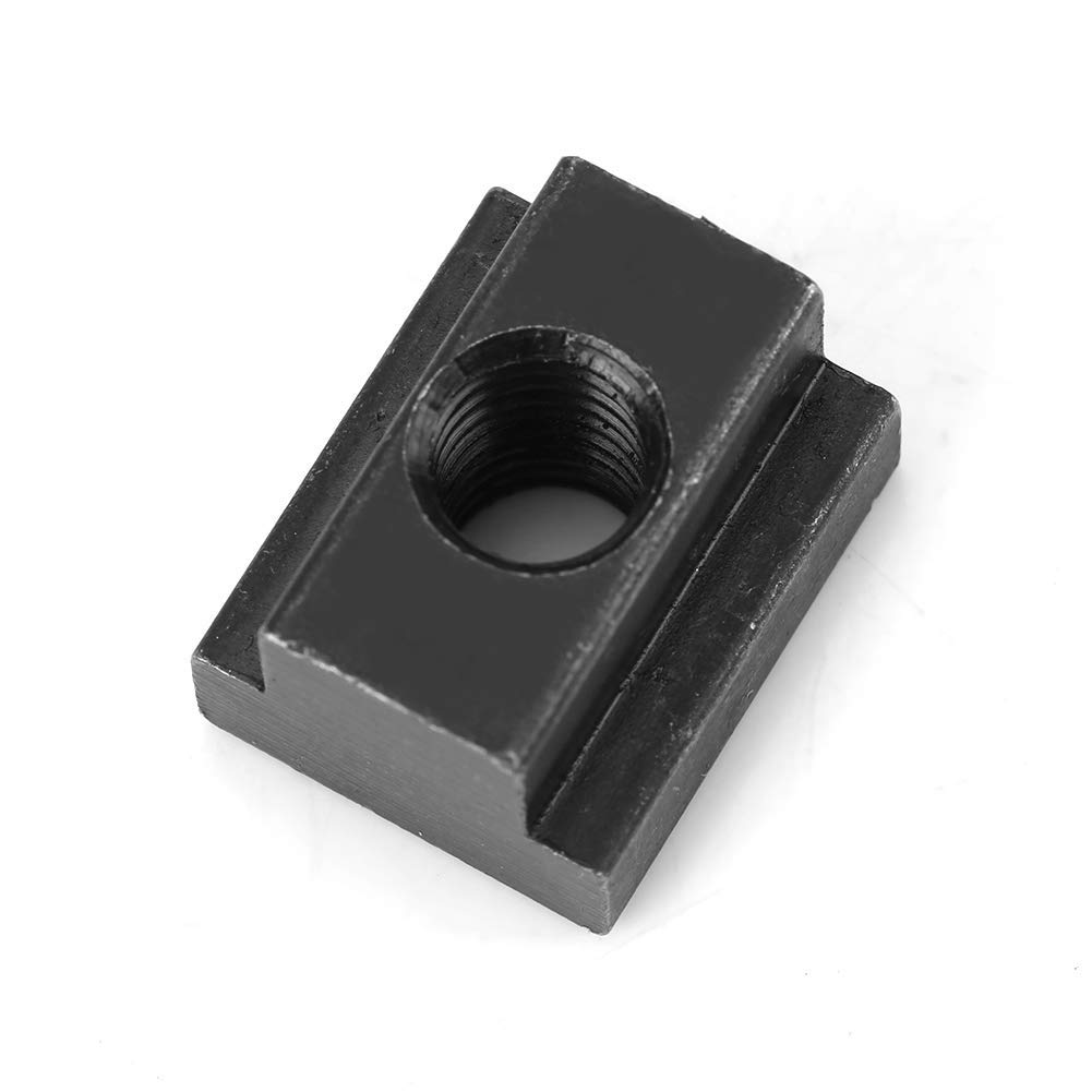 Dadi a T, 5 Dadi con Scanalatura a T con Finitura in Ossido Nero, Filettature M8/10, Elevata Durezza e Resistenza Elevata, si Adattano Alle Scanalature a T Nelle Tabelle Delle Macc(M8)